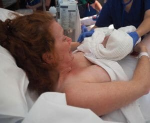 Mum Emma & Baby Maddy - Skin to Skin