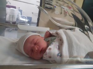 Hypnobirthing Australia - New Born Baby asleep in the hospital crib