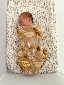 sleeping newborn baby