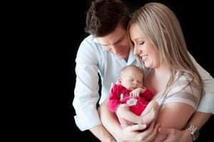 Jenna, Nathan and baby Lelia