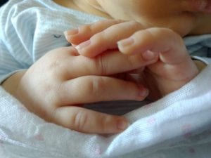 Picture of baby hands