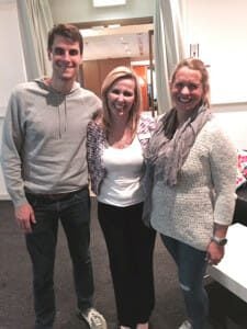 Melissa Spilsted with swimming champions Luke & Libby Trickett