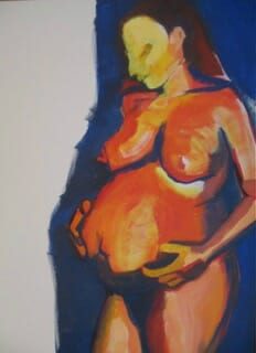pregnant woman art web