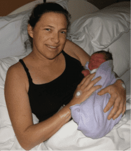 Megan and Amity (1 hour old!)