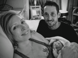VBAC Hypnobirthing Couple Holding Their Newborn Baby
