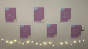 affirmation cards birth space