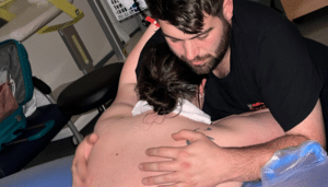 Water immersion labour