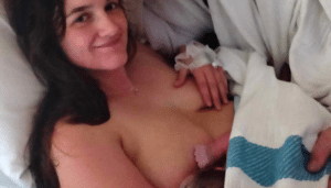 skin-to-skin with newborn